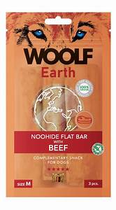 Woolf Earth Noohide Flat Bar With Beef M