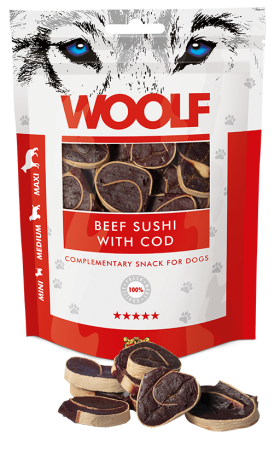 Woolf Beef Sushi with Cod Dog Treats