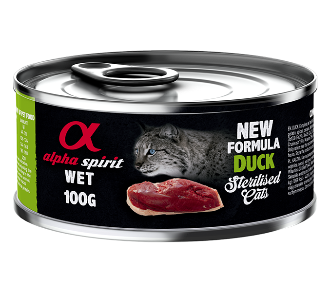 Duck Complete Wet Food Can for Sterilised Cats