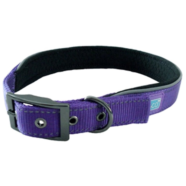 Hem and Co Reflective Padded Collar Purple