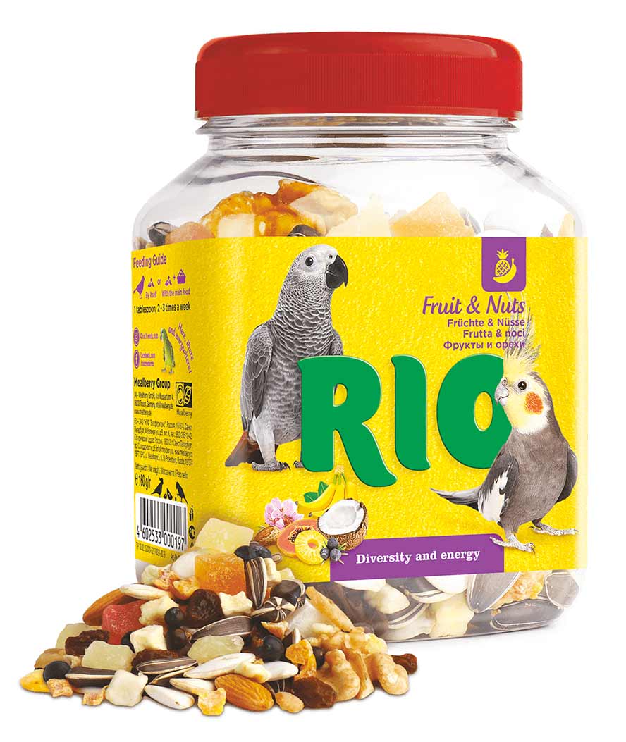 Rio Fruit And Nuts Treat for parakeets and parrots