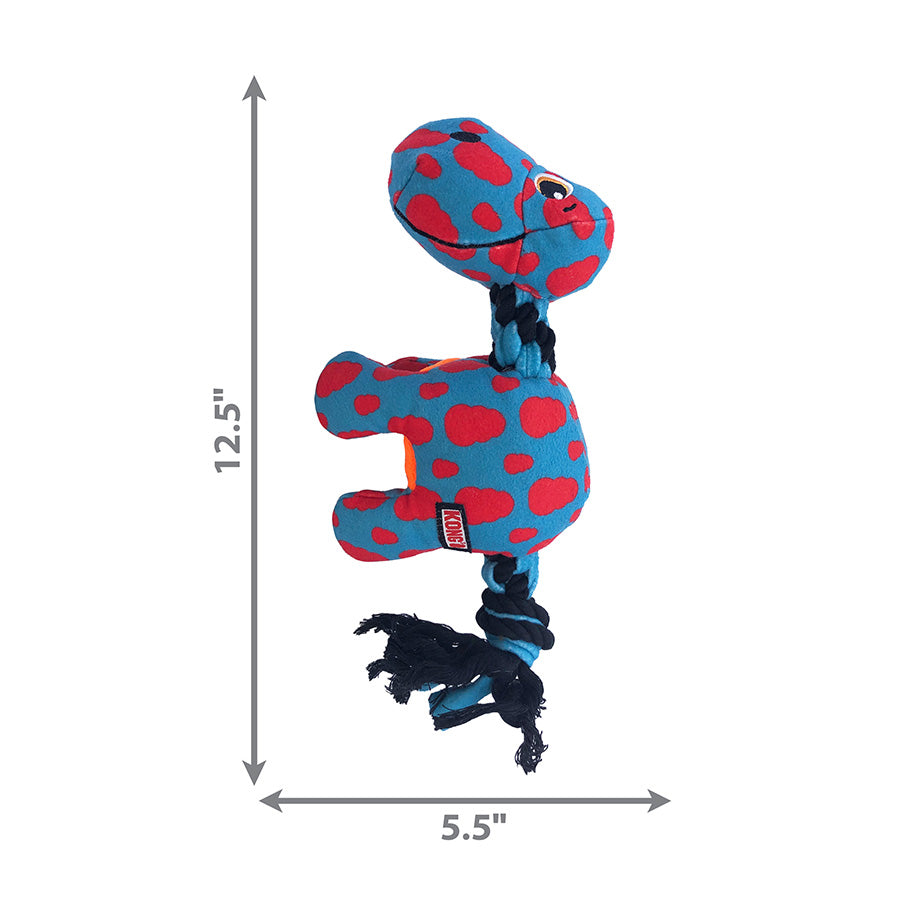 KONG Signature Dinosaur with Rope Dog Toy