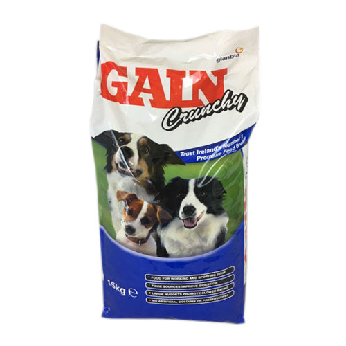Gain Crunchy Dry Dog Food 15kg
