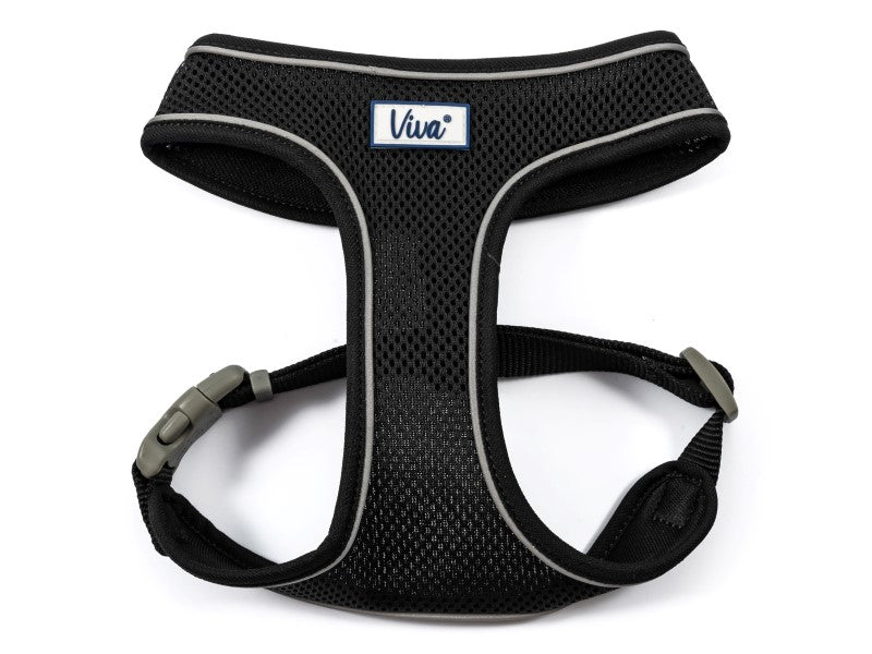 VIVA Comfort Mesh Dog Harness - Black