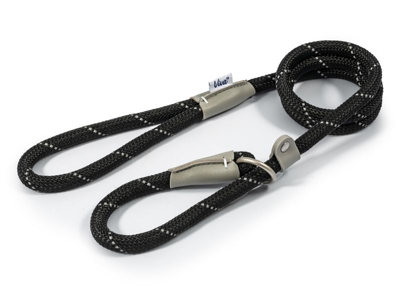 Viva Rope Slip Lead in Black,Blue & Red