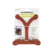 Bamboodles Y Bone Chew - Large Bacon