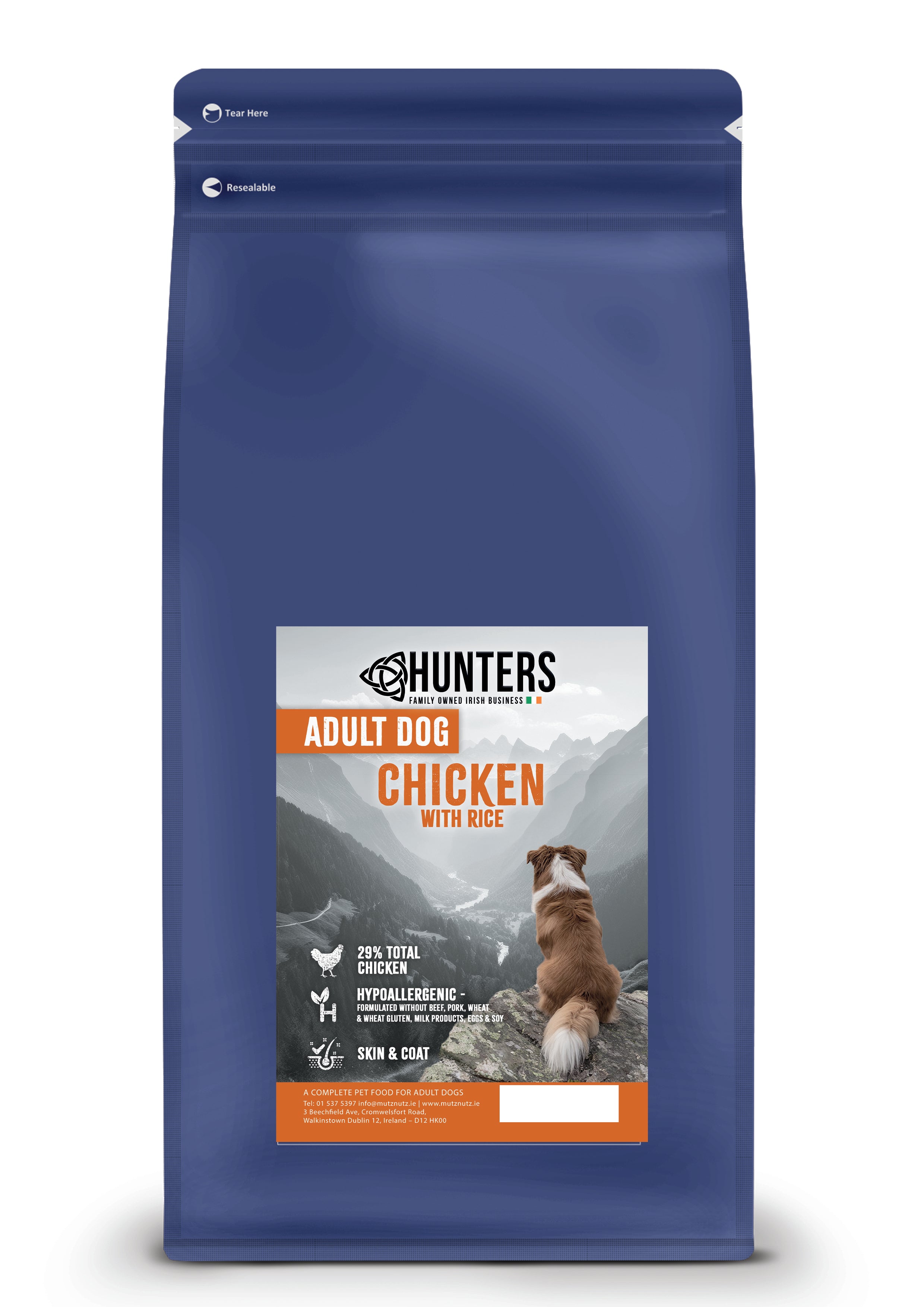 Hunters Adult Dog Food Chicken with Rice