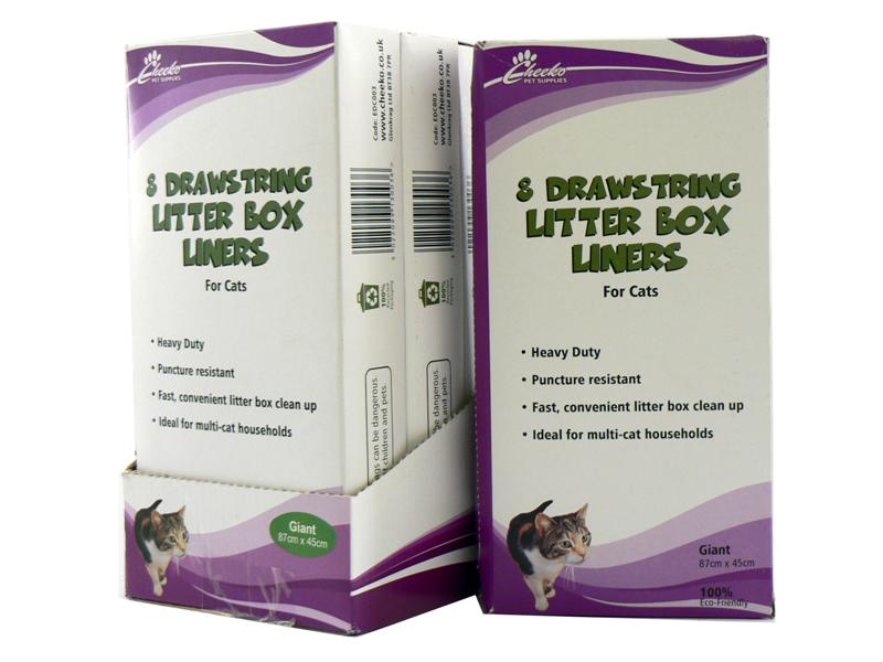 Cheeko Pet Supplies Drawstring Large Litter Box Liners