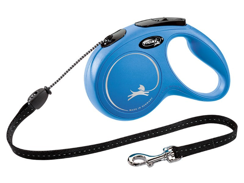 Flexi Classic Tape Retractable Dog Lead - Blue