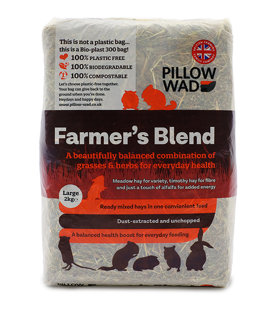 Farmer’s Blend by Pillow Wad – Premium Hay for Small Pets 2kg