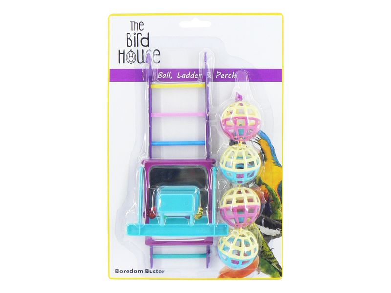 Triple Pack Bird Toy - Ball, Ladder & Perch