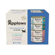 Applaws Wet Cat Food - Fish Deluxe Multipack 12X70g