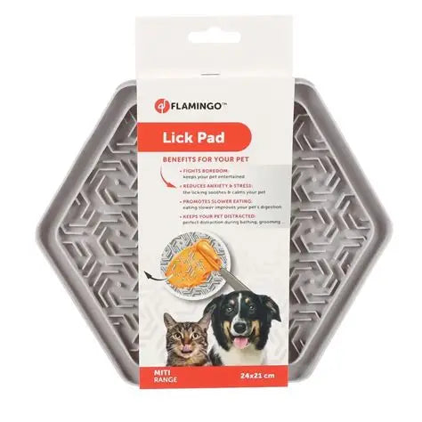 Flamingo Lick Pd Leki Hexagon for Dogs or Cats