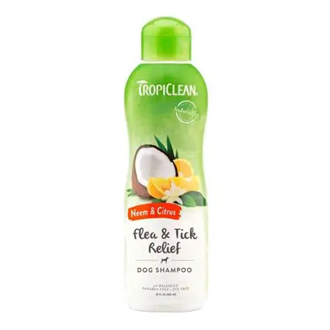 TropiClean Neem & Citrus Flea & Tick Relief Dog Shampoo