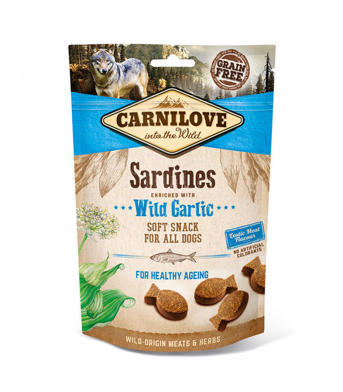 Carnilove into the Wild Sardines Snack with Wild Garlic