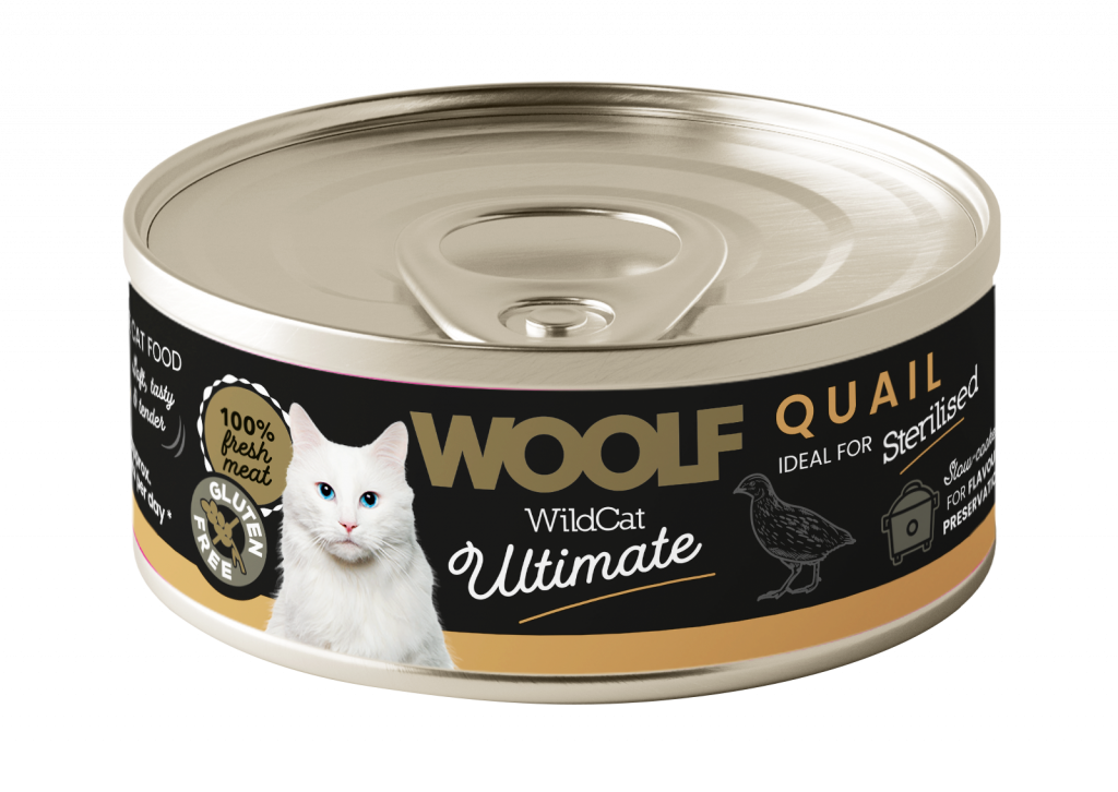 Woolf Wildcat Ultimate Wet Cat Food - Quail Pate