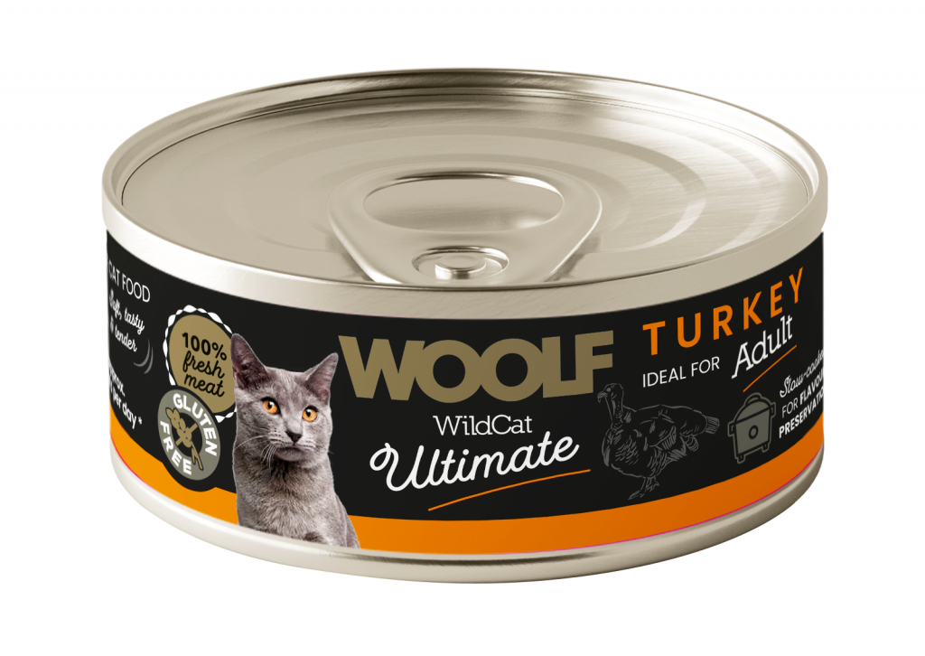 Woolf WildCat Ultimate Wet Cat Food – Turkey Pate