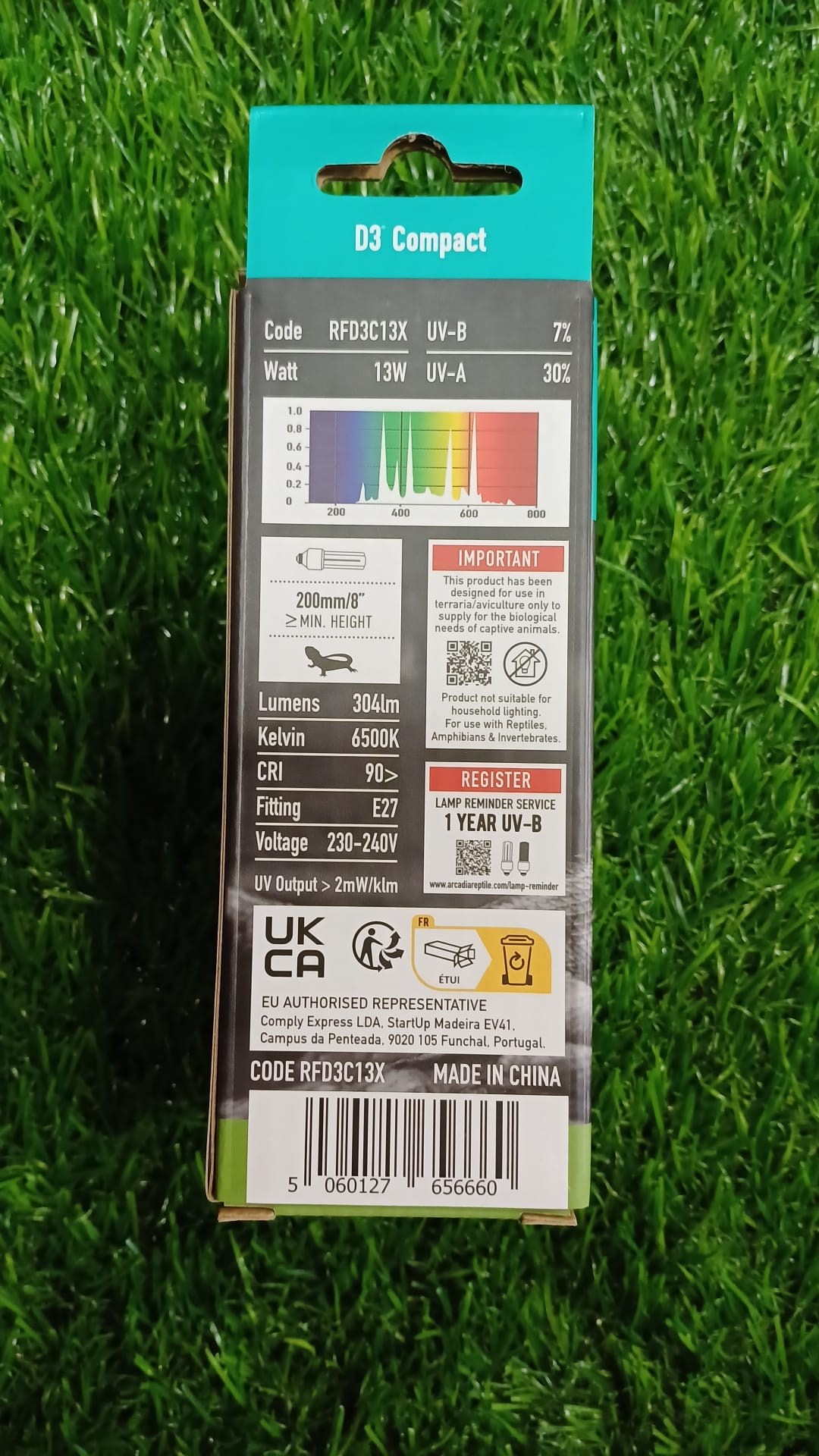 Arcadia D3 Compact Bulb, 7%