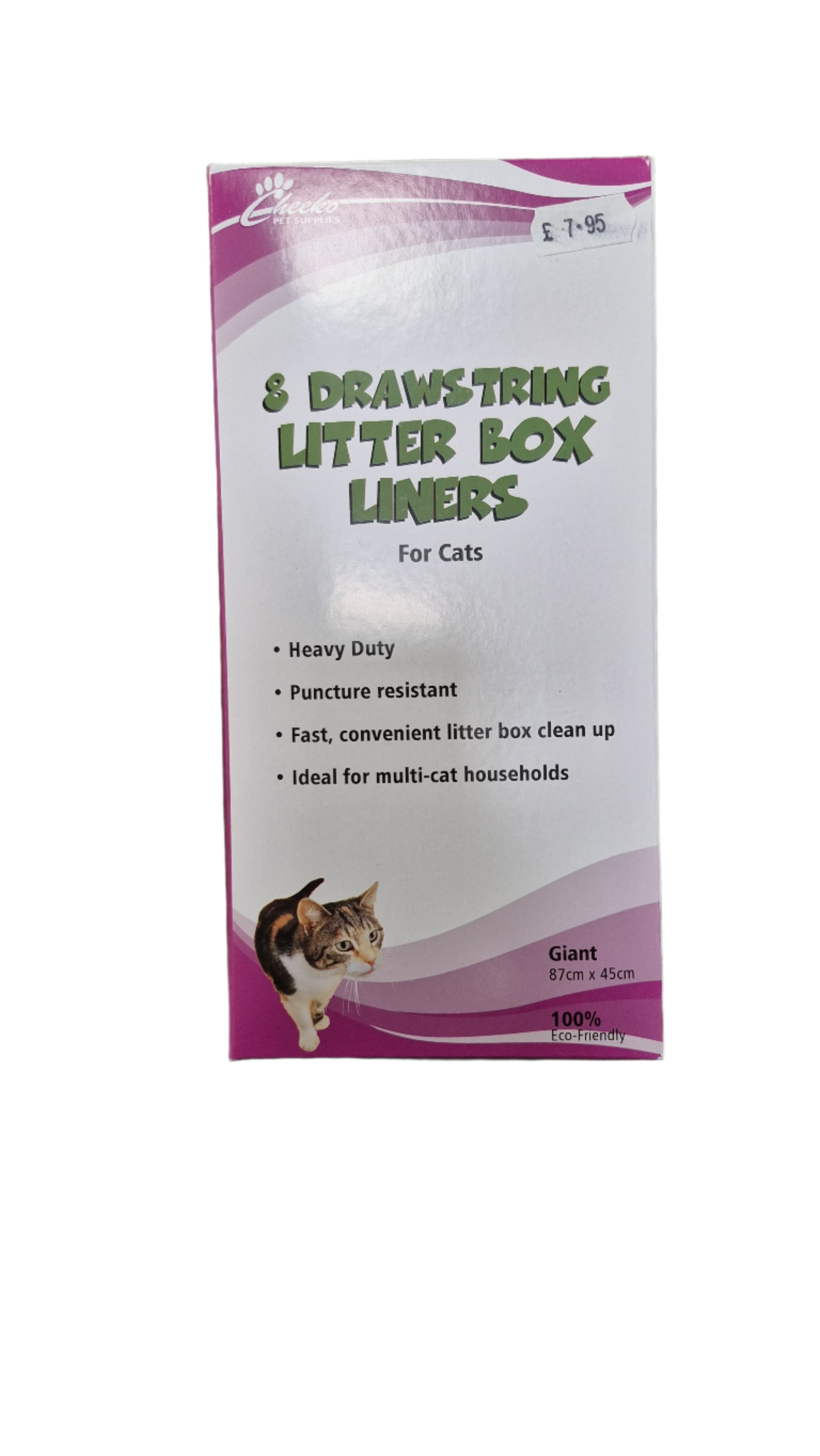 Cheeko Pet Supplies Drawstring Large Litter Box Liners