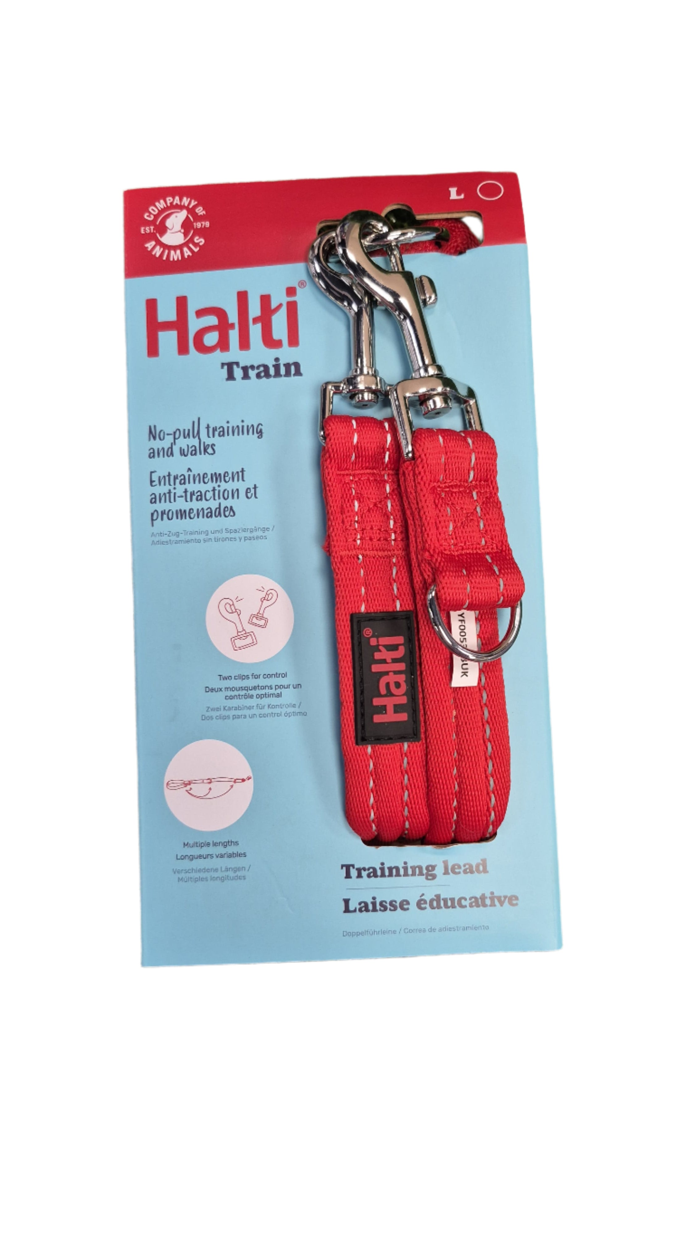Red Halti Train Dog Training Lead