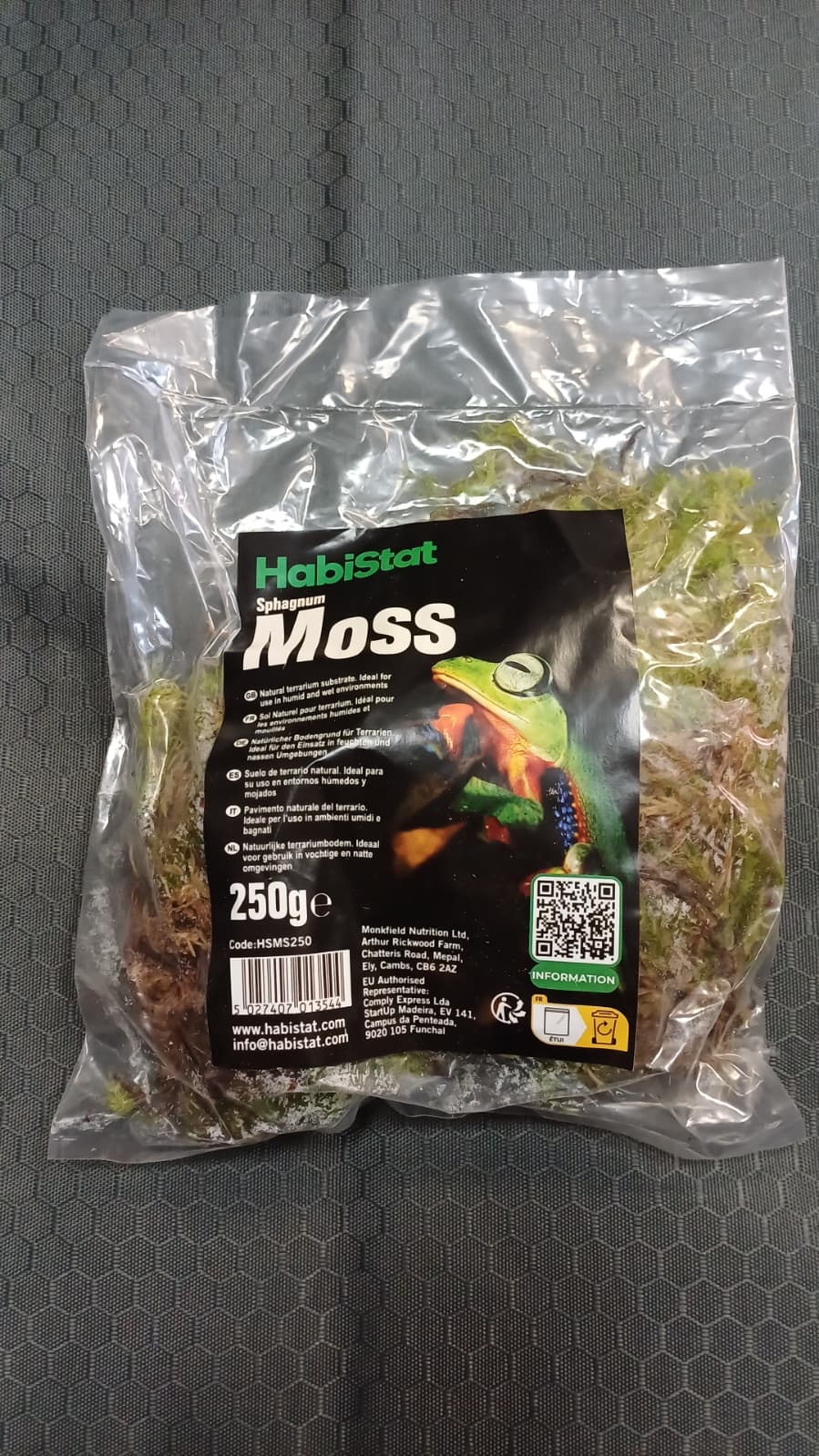 HabiStat Sphagnum Moss – Moisture-Rich Substrate for Tropical Terrariums