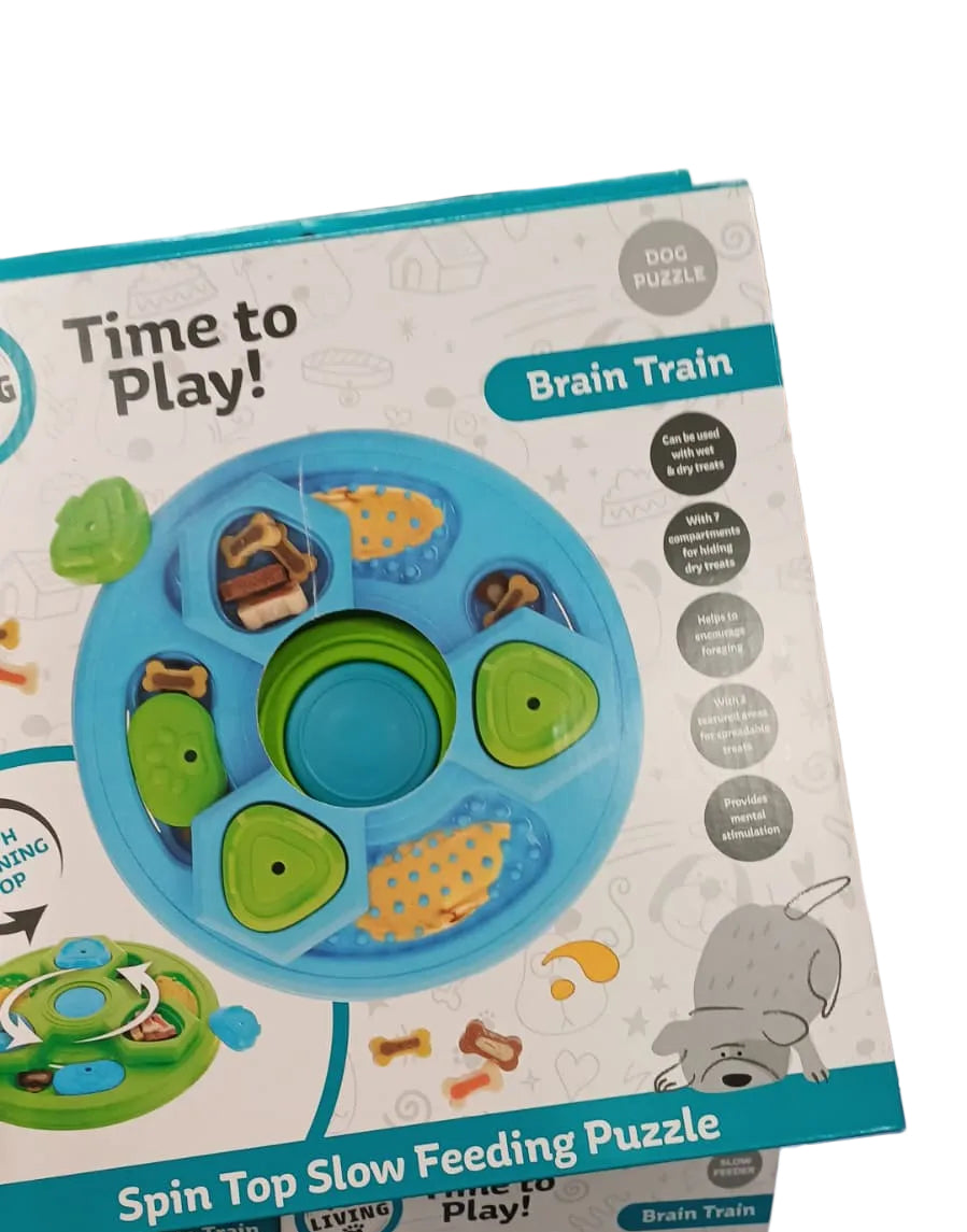 Pet Living Spin Top Slow Feeding Puzzle For Dogs