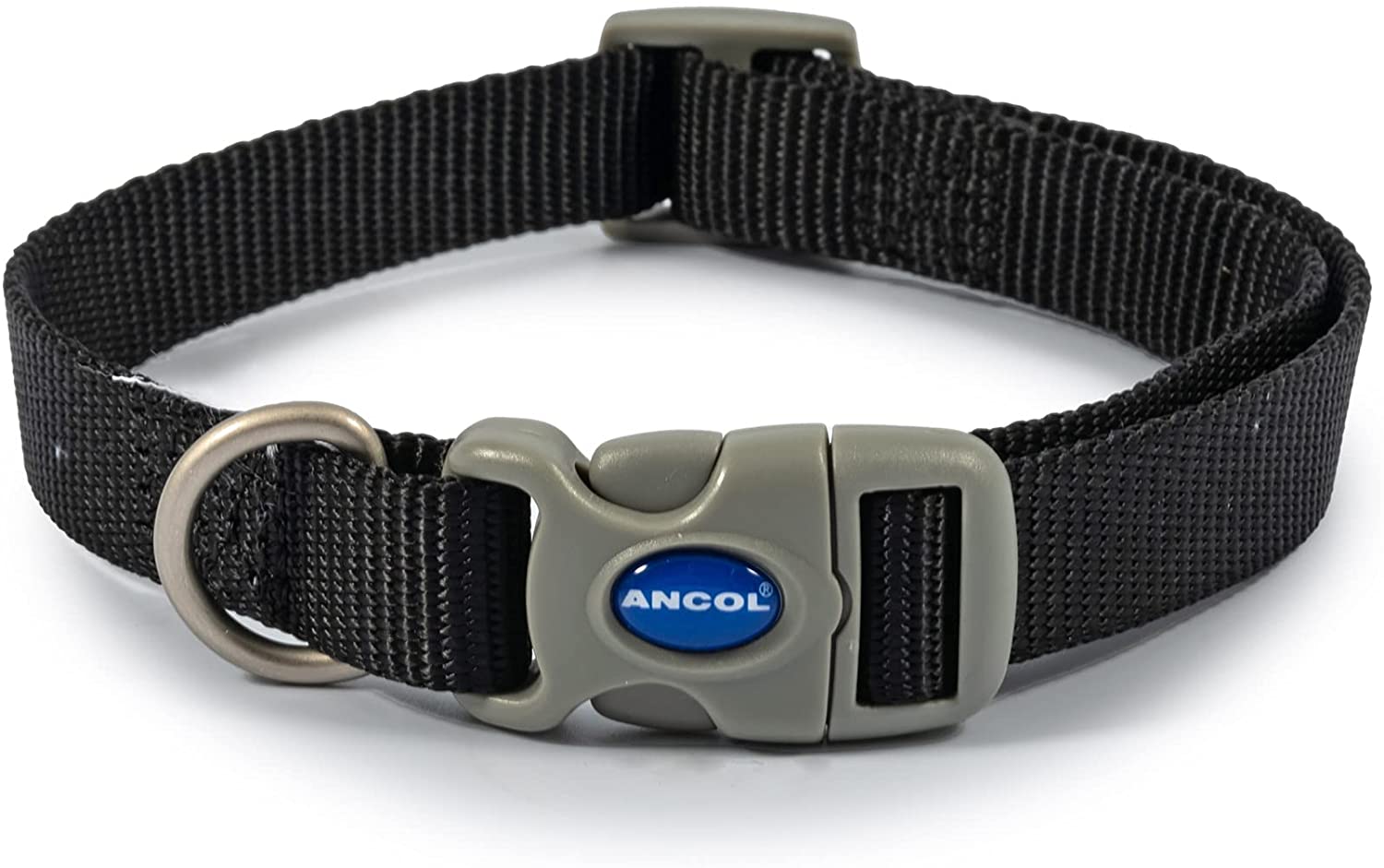 Ancol Viva ADJ Dog Collar - Black
