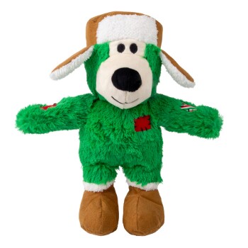 KONG Holiday Wild Knots Bear – Tough Inside, Festive Outside