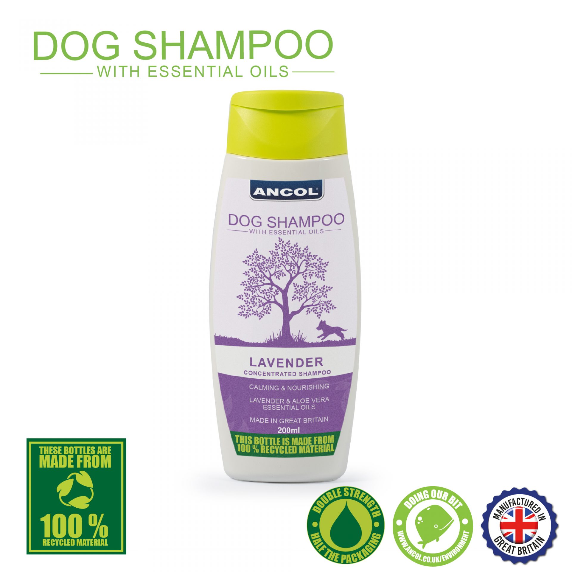 Ancol Dog Shampoo Lavender & Aloe Vera 200ml