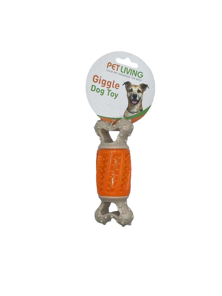 Pet Living Giggle Dog Toy Bone