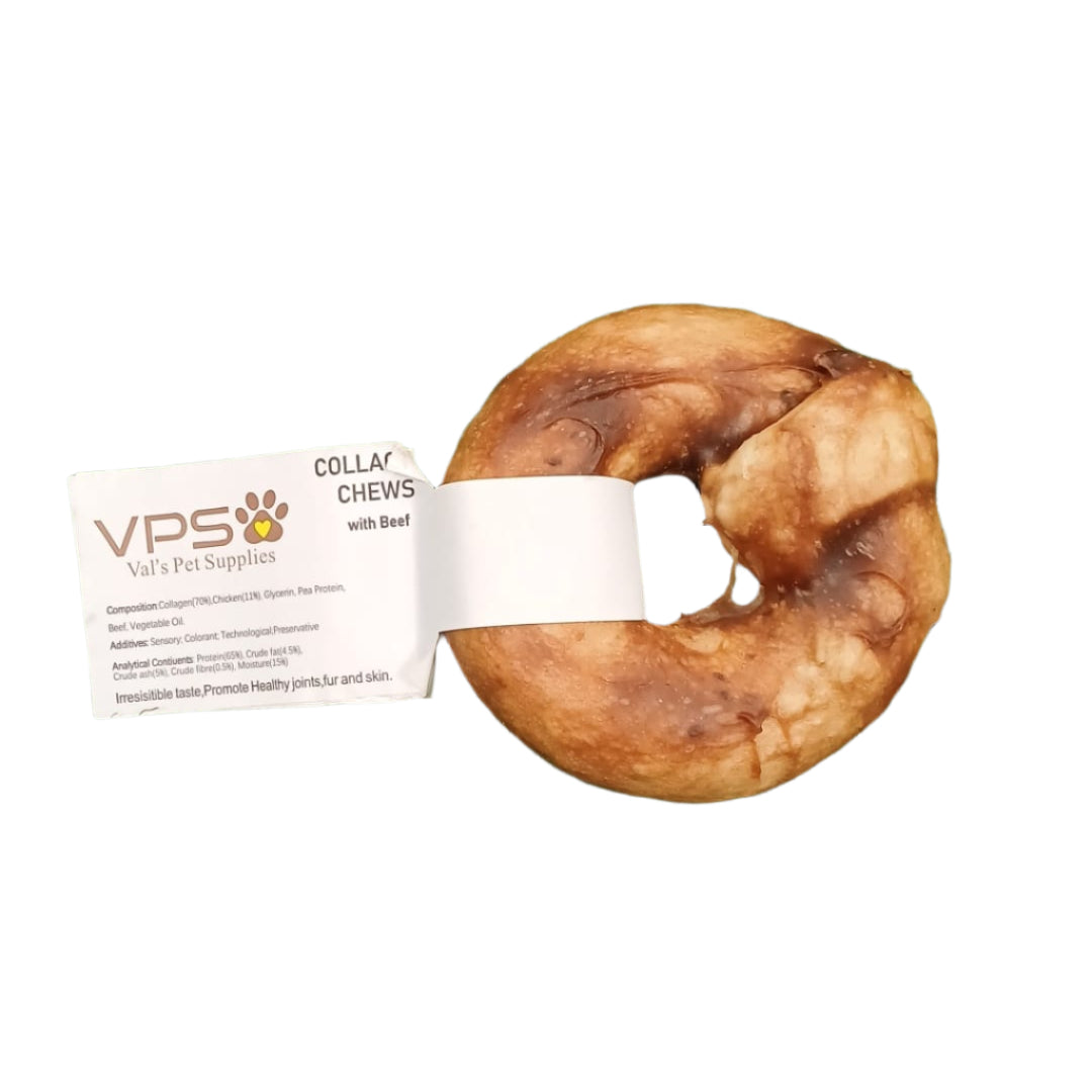 Beef Collagen Donut Dog Treat