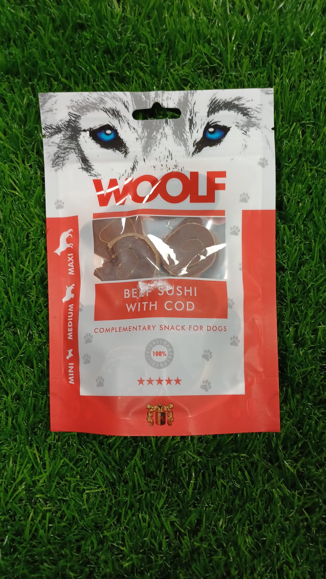 Woolf Beef Sushi with Cod Dog Treats