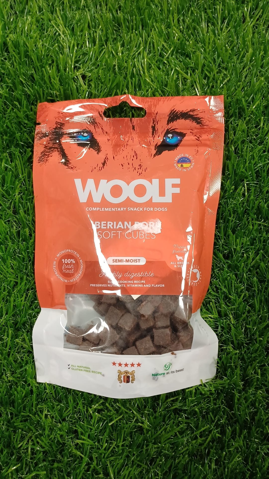 Woolf Iberian Pork Soft Cubes Dog Treat