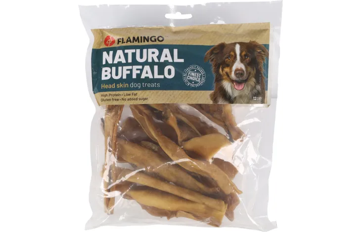 Buffalo Head Skin Natural Dog Treats 12cm/200g