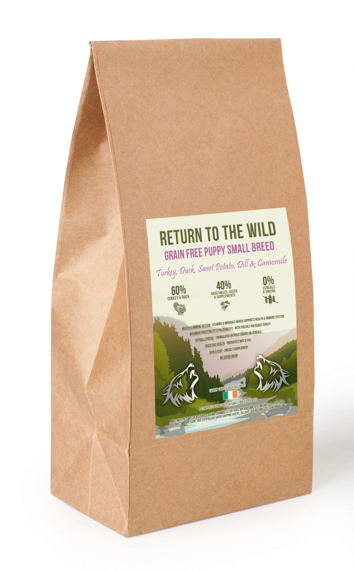 Return To The Wild Grain Free - Puppy - Small Breed - Turkey & Duck