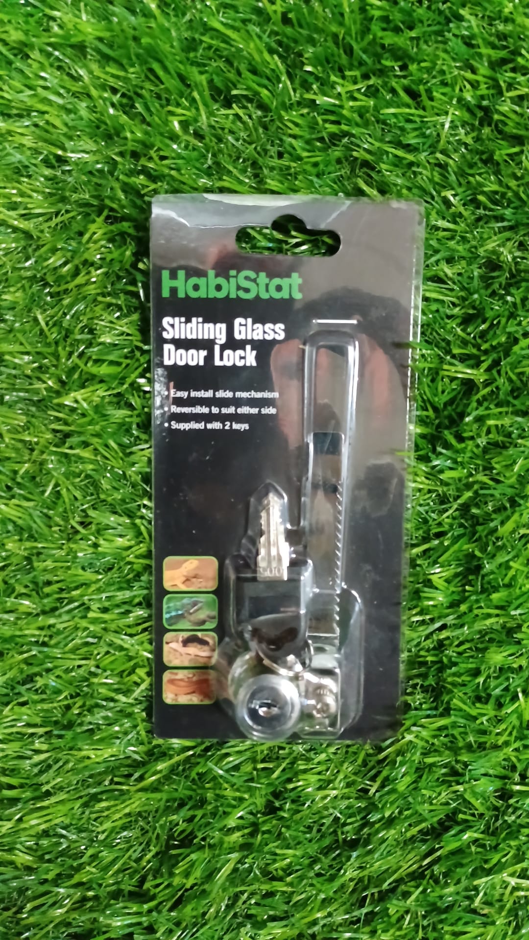 HabiStat Sliding Glass Door Lock 90mm