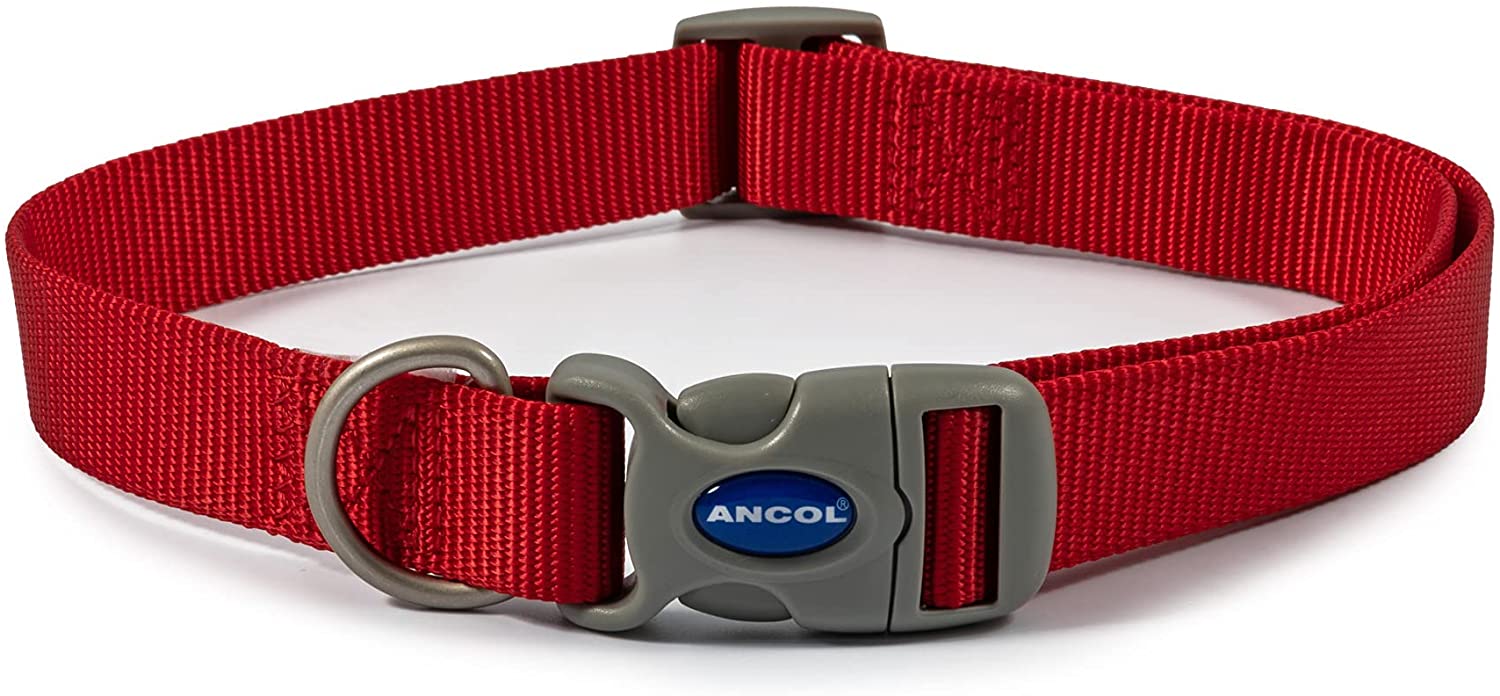 Ancol ADJ Dog Collar - Red