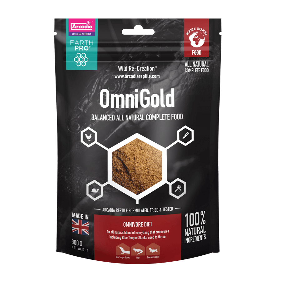 Arcadia Reptile OmniGold – Complete Food for Omnivorous Reptiles