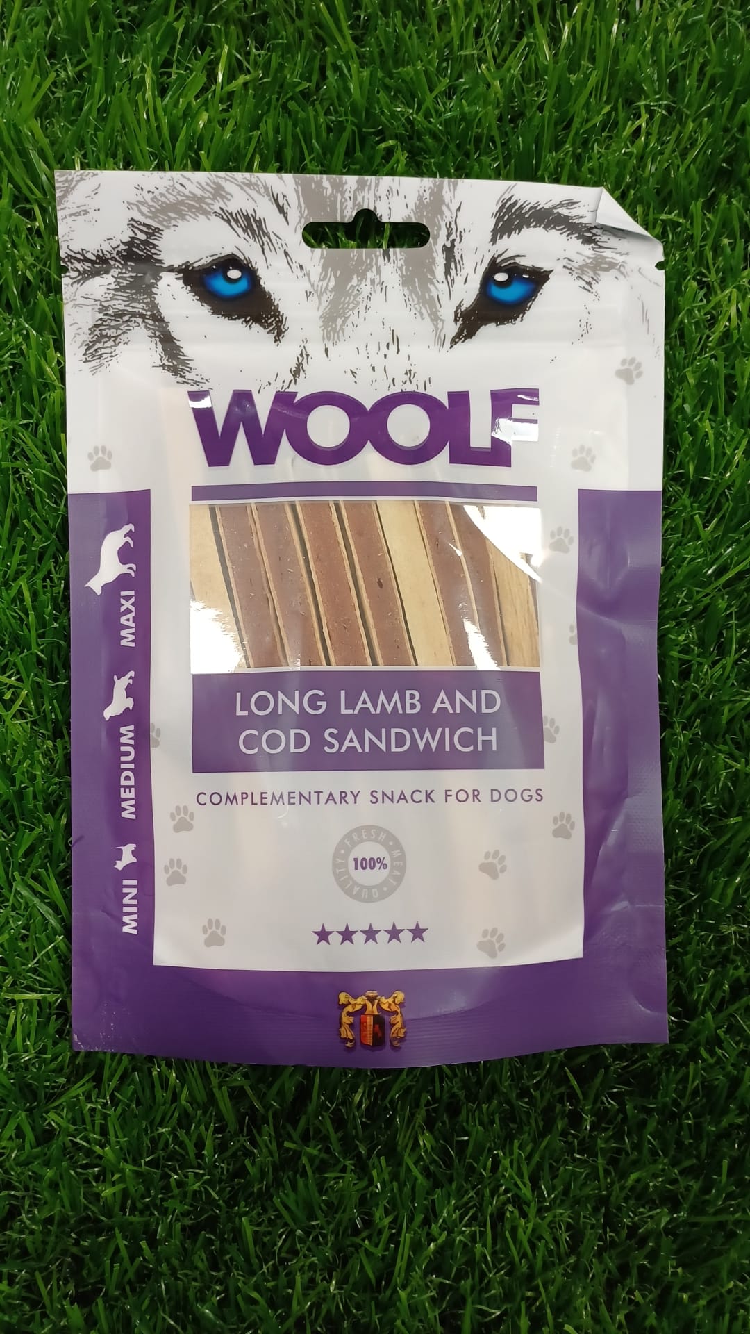 Woolf Long Lamb and Cod Sandwich Dog Treats