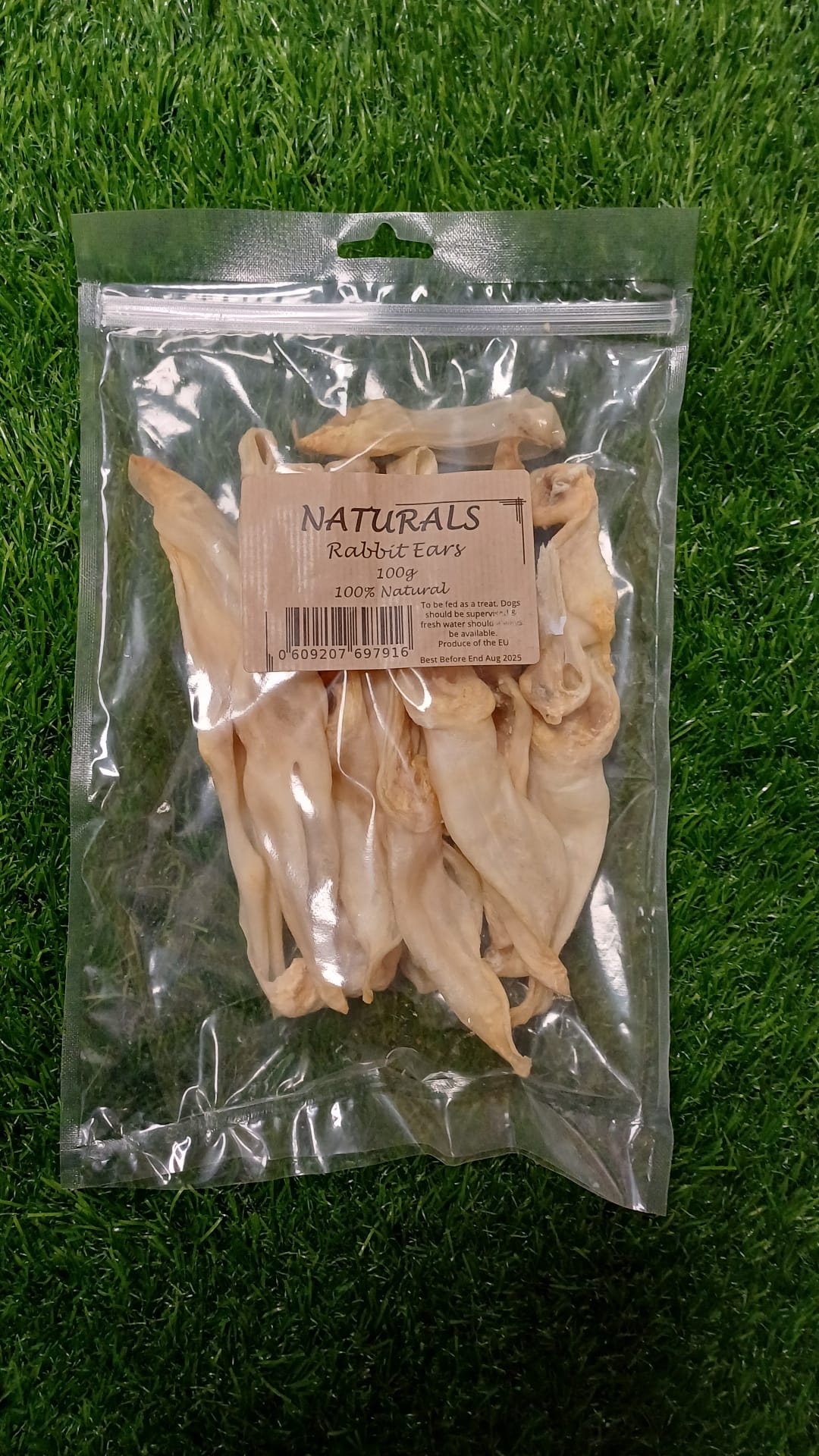 Naked Rabbit Ears Natural Dog Chew Treats