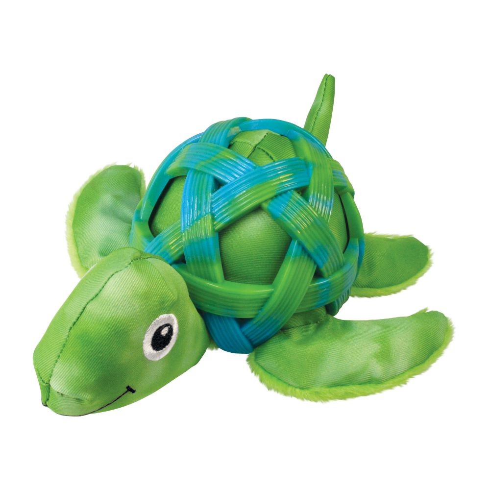 KONG Sea Crackles Turtle Dog Toy