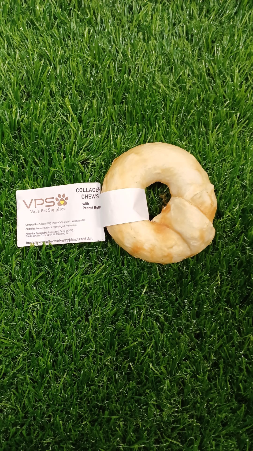 Peanut Butter Collagen Donut Dog Treat