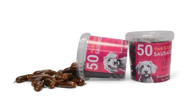 50 Pork & Apple Sausage Dog Treats