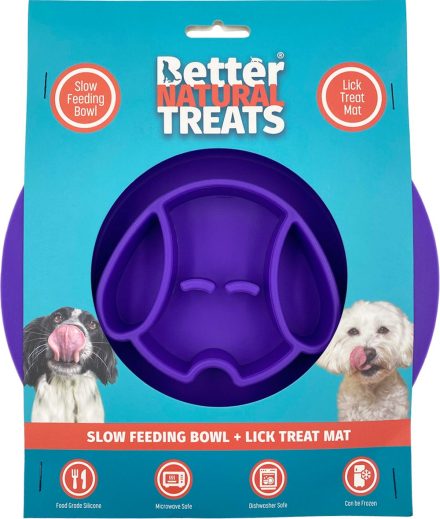 Hem & Boo Slow Feeding Bowl & Lick Treat Bowl All in One
