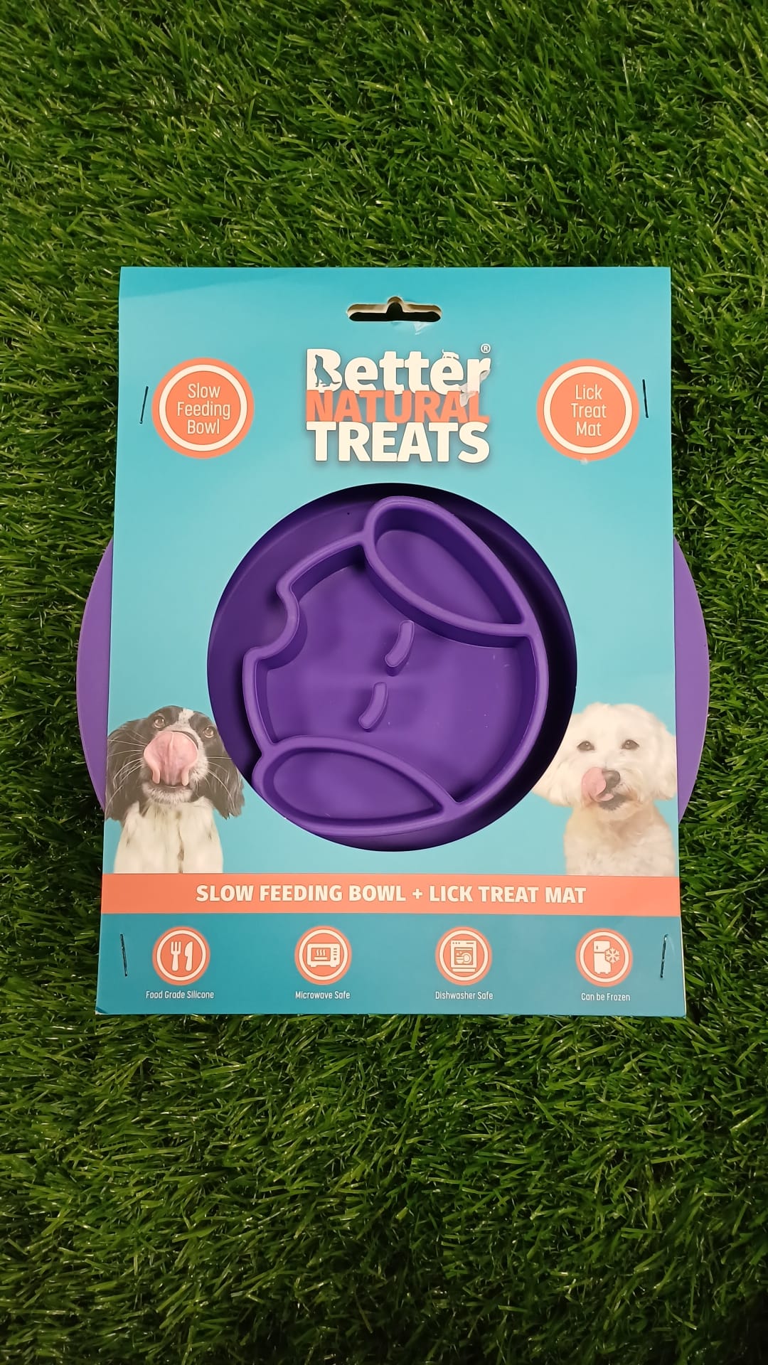 Hem & Boo Slow Feeding Bowl & Lick Treat Bowl All in One