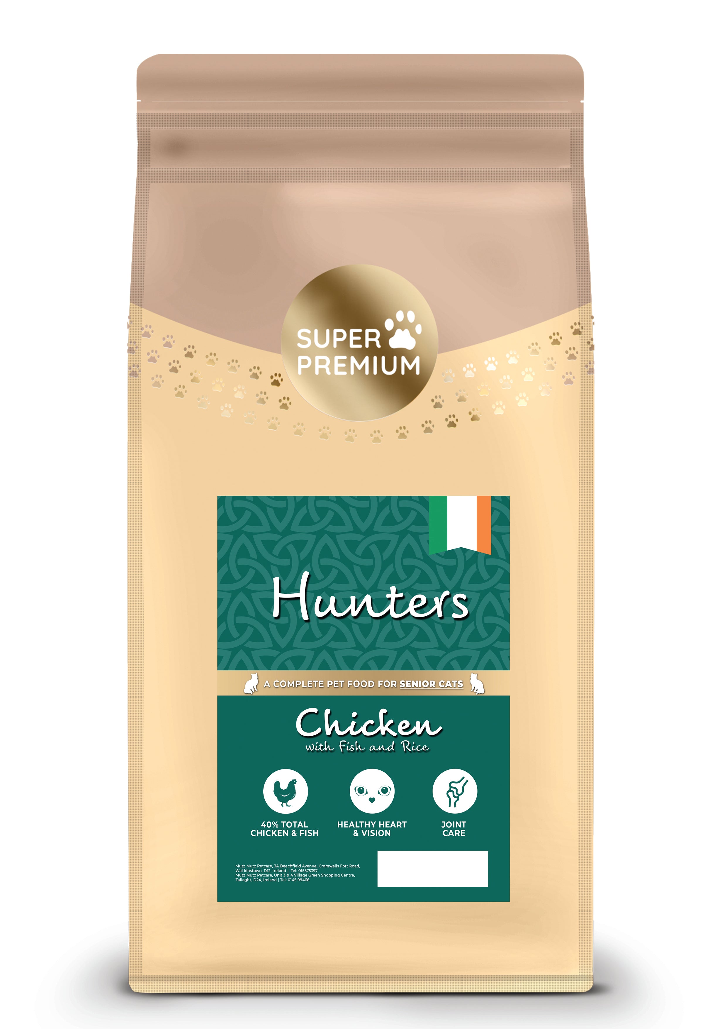 Hunters Cat Senior Chicken with Fish & Rice