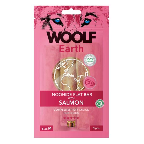 Woolf Earth Noohide Flat Bar With Salmon
