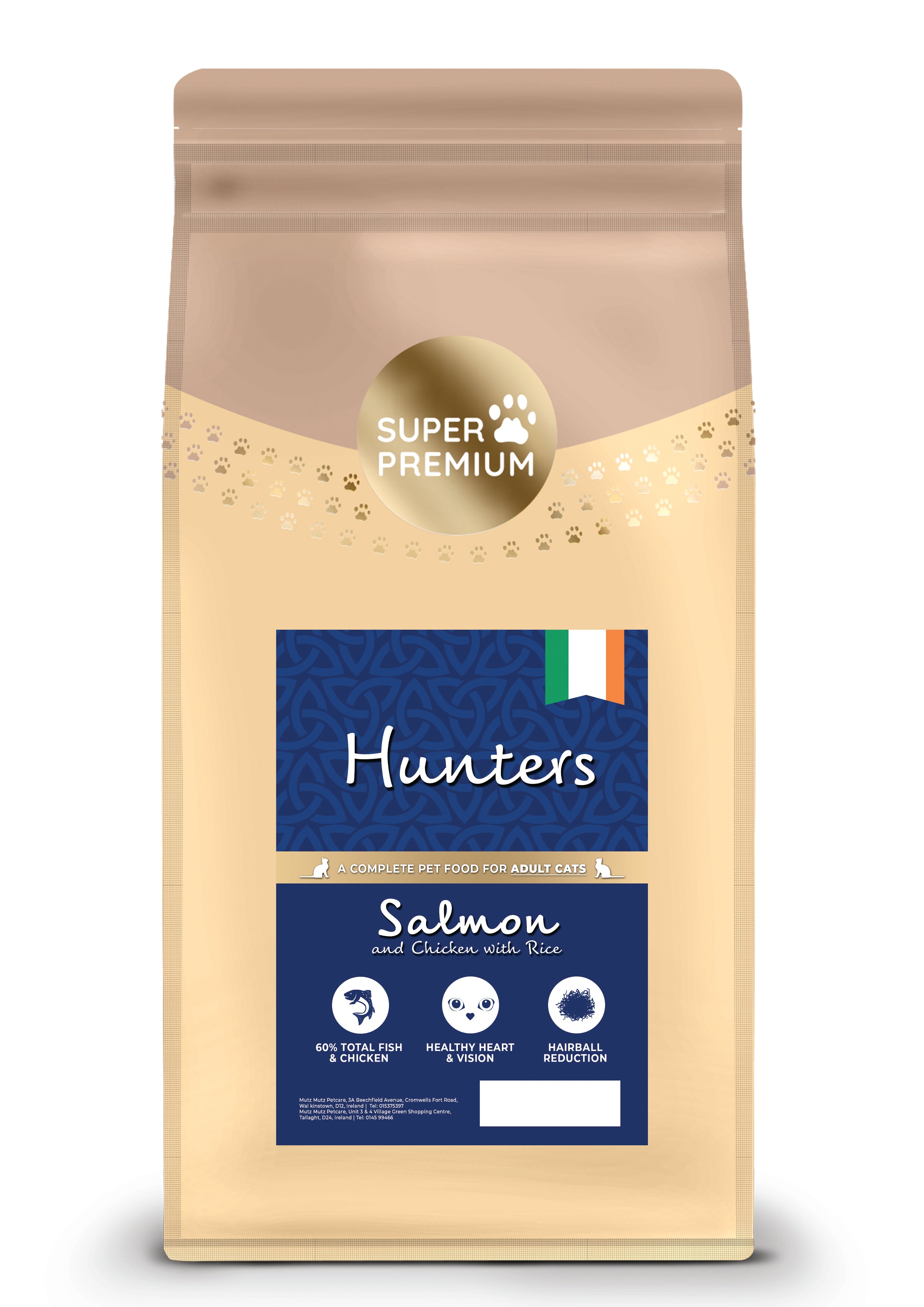 Hunters Cat Salmon with Rice Dry Food