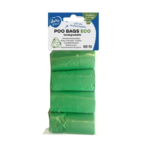 Duvo Plus Poo Eco Dog Poo Bags 4 Pack