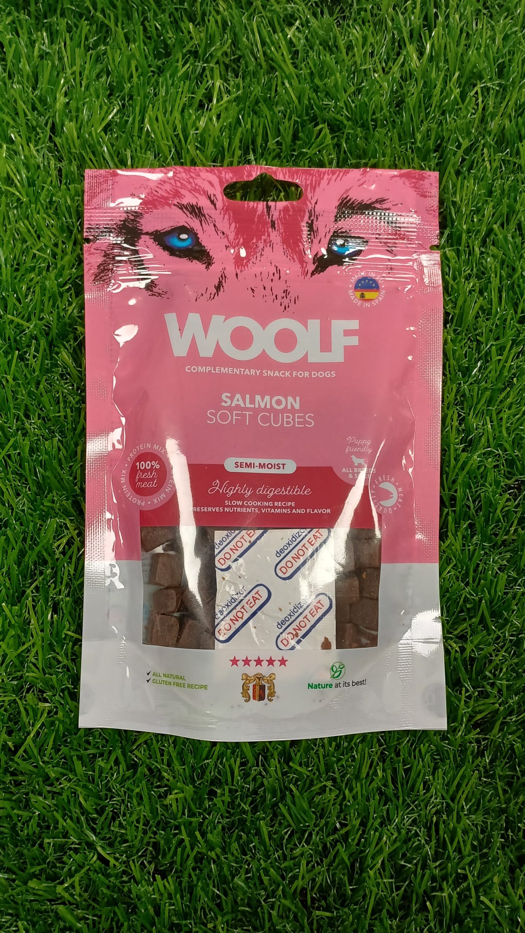 Woolf Salmon Soft Cubes Dog Treat